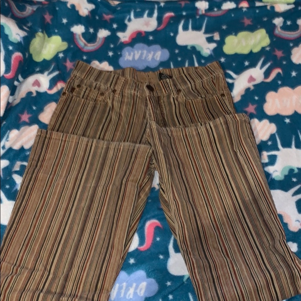 Colorful corduroy pants